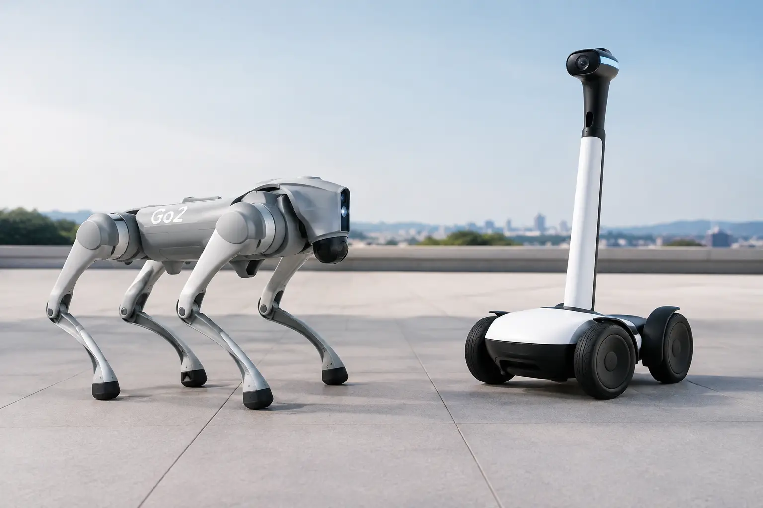 Unitree Go2 vs cane robot, confronto reale